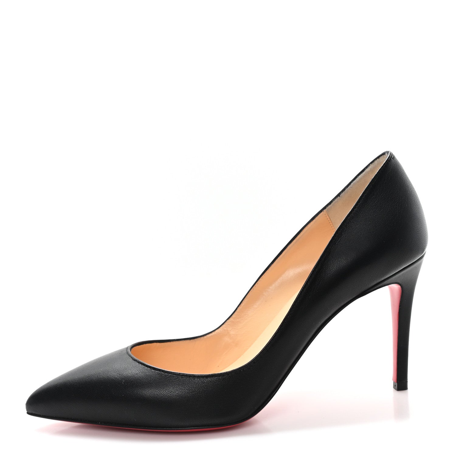 Christian Louboutin Shiny Nappa Pigalle Follies 85 Pumps 38.5 Black 1 of 9