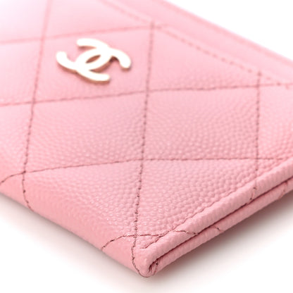 Chanel Caviar Quilted Card Holder Pink 11 of 12