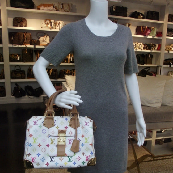 Louis Vuitton Monogram Multicolor Speedy 30 White 2 of 10