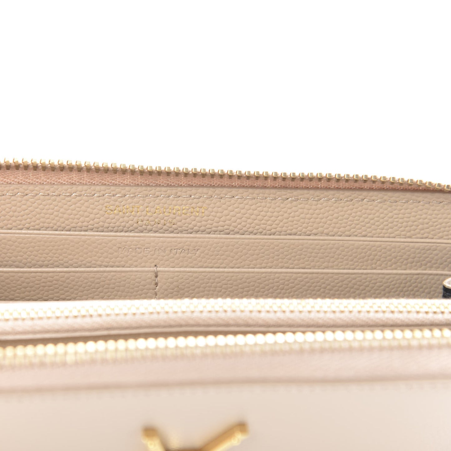 Grain De Poudre Monogram Zip Around Wallet Nude Powder