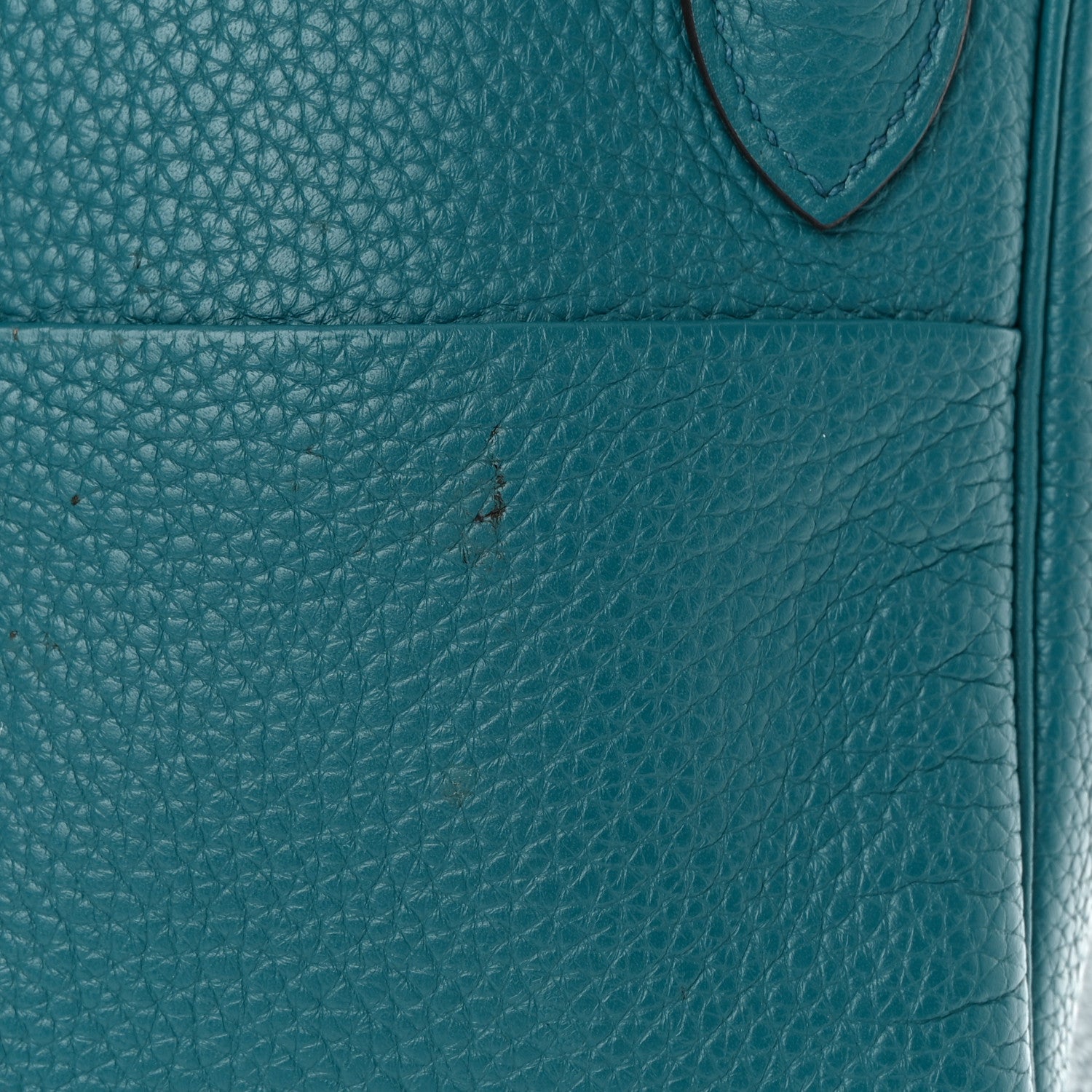Hermes Taurillon Clemence Lindy 30 Bleu Paon 15 of 19