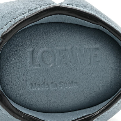 Loewe Calfskin Elephant Coin Purse Bag Charm Key Holder Stone Blue 4 of 5