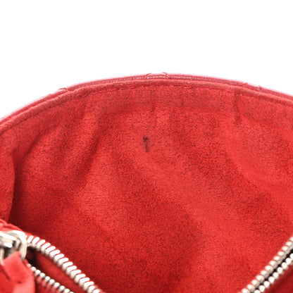 Chanel Lambskin Quilted Mini Phone Holder Clutch Red 13 of 13