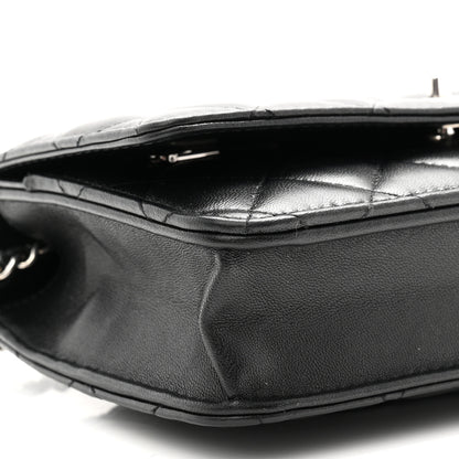 Chanel Lambskin Quilted CC Turnlock Wallet On Chain WOC Black 10 of 12