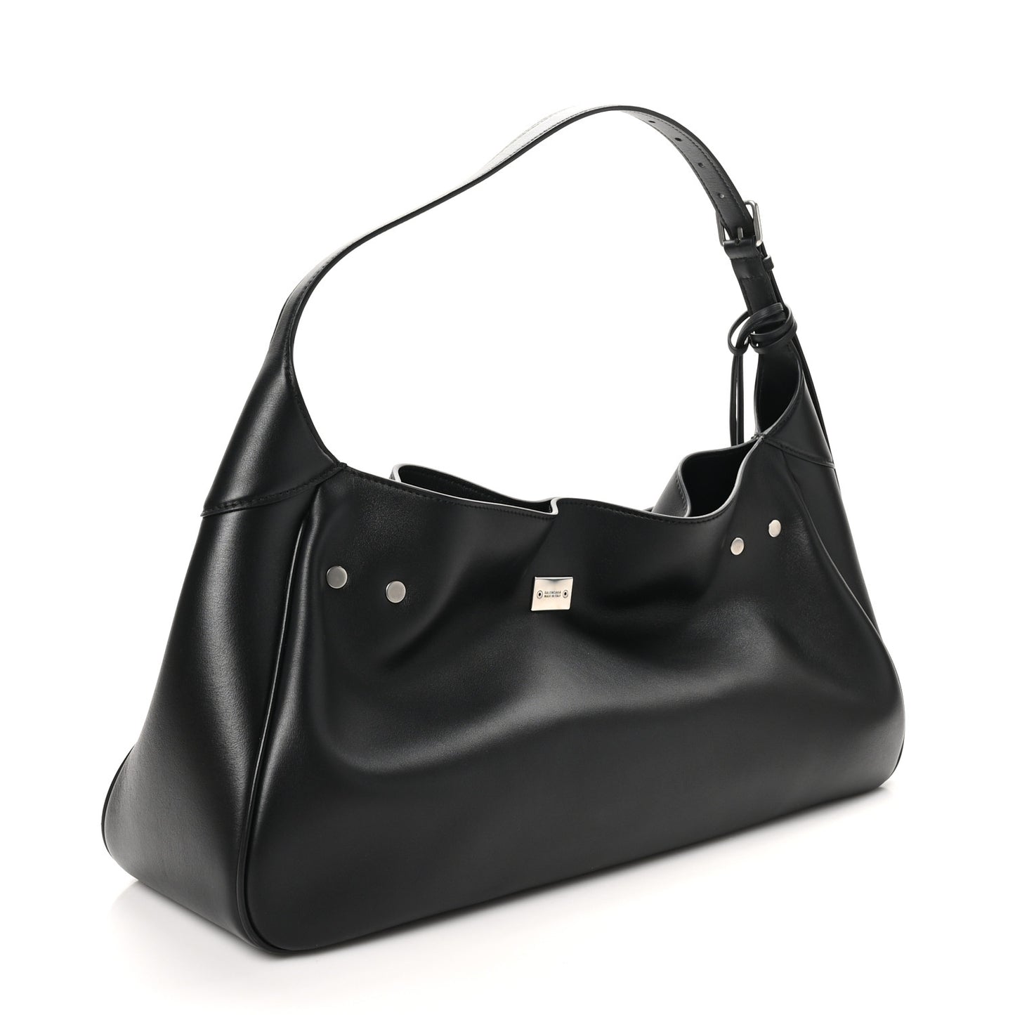 Smooth Calfskin Medium Bel Air Shoulder Bag Black