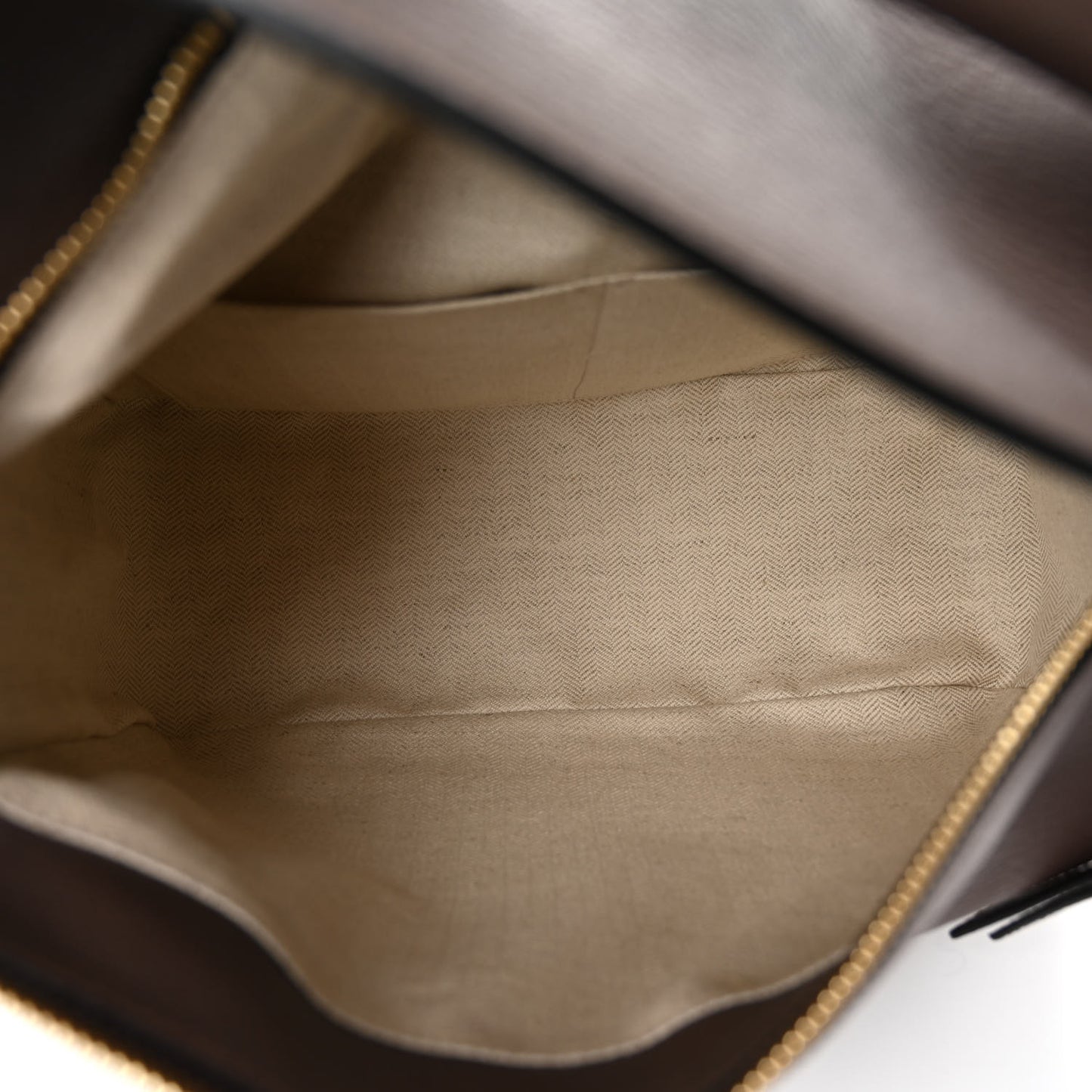 Goatskin Medium Puzzle Edge Bag Taupe