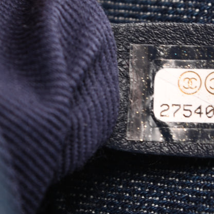 Chanel Denim Quilted Small Coco Handle Flap Blue 9 of 10