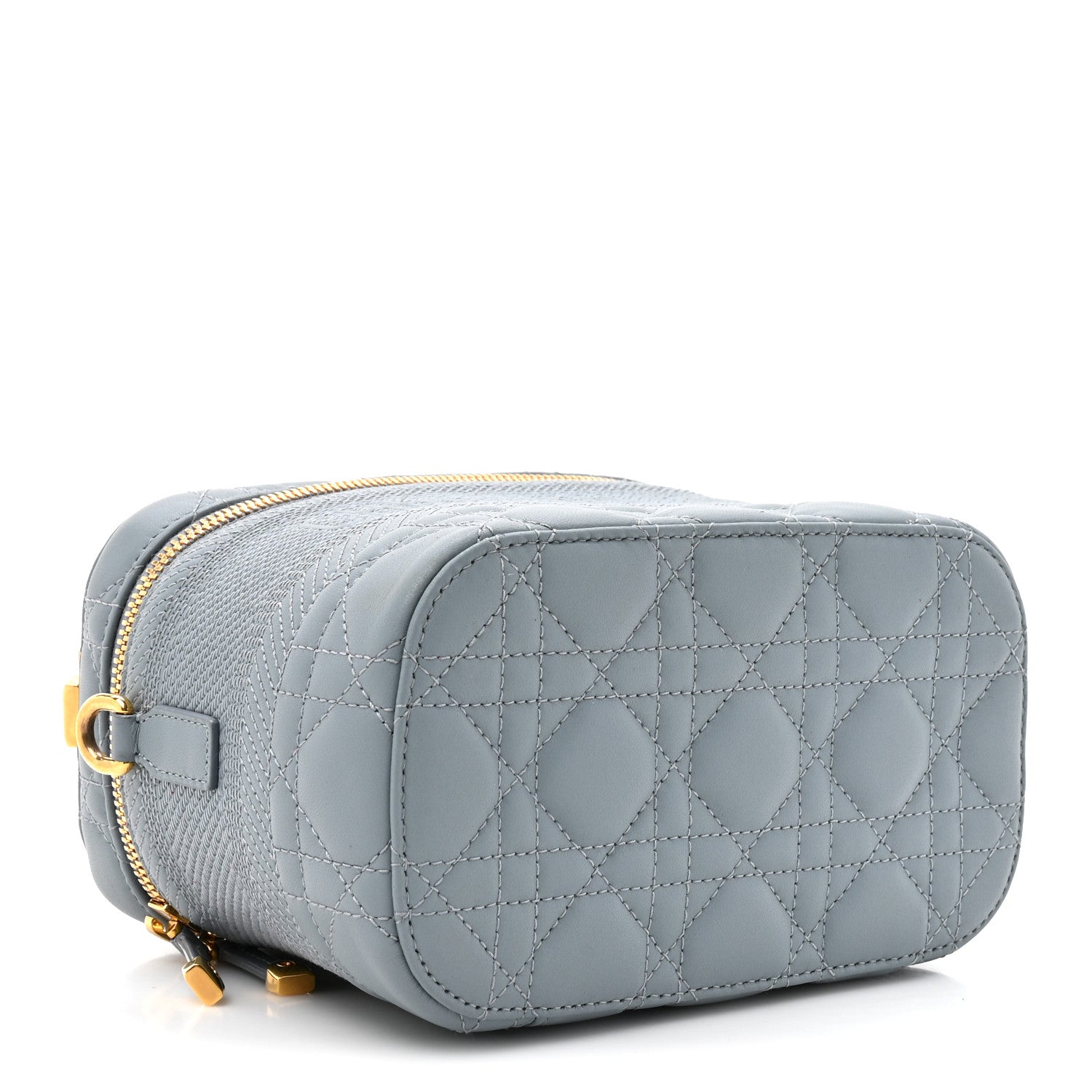 Christian Dior Lambskin Cannage Small Diortravel Vanity Case Cloud Blue 4 of 11