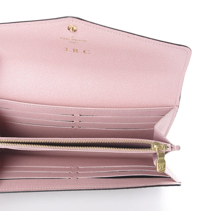 Louis Vuitton Damier Ebene Sarah Wallet NM Rose Ballerine 4 of 5