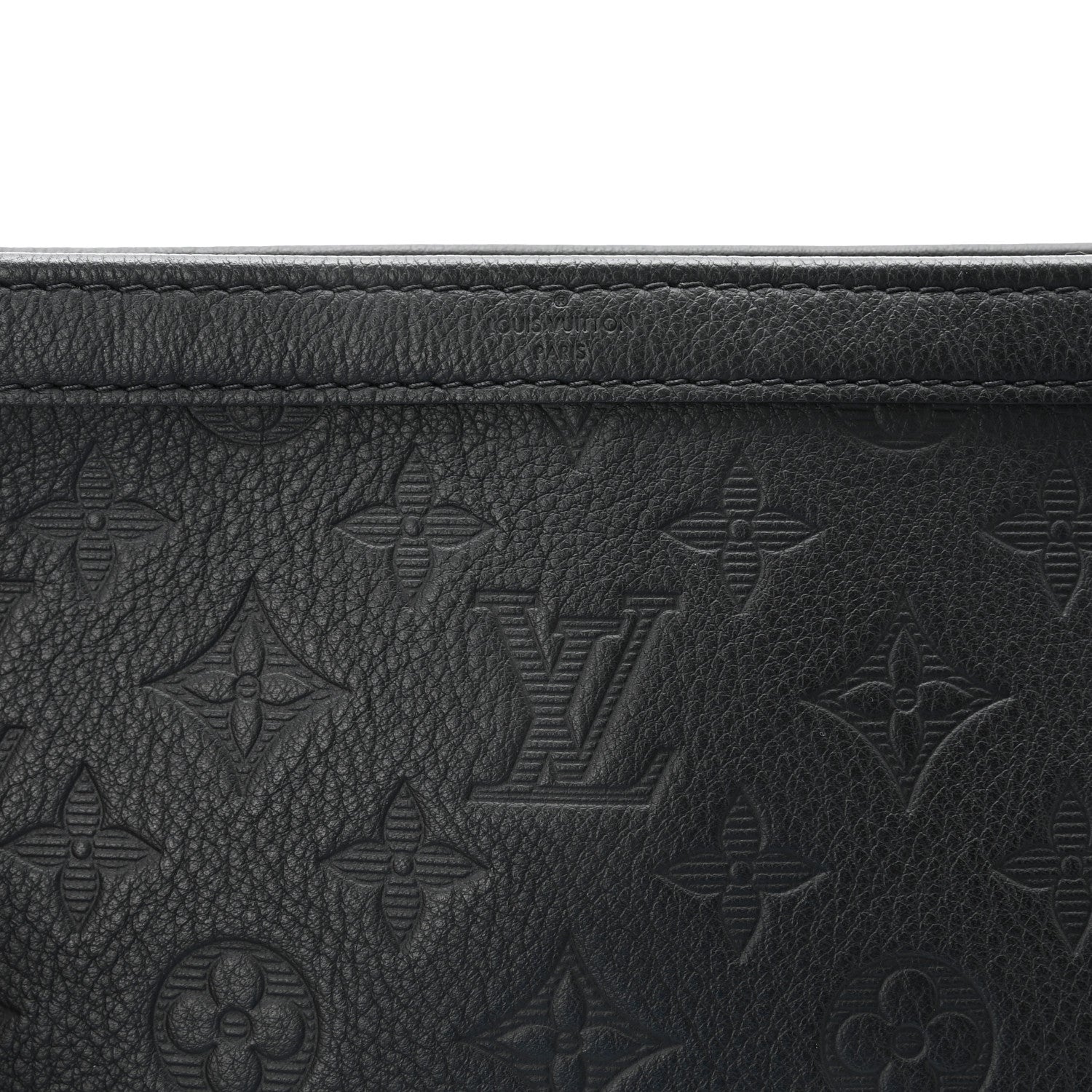 Louis Vuitton Calfskin Monogram Shadow Gaston Wearable Wallet 6 of 9