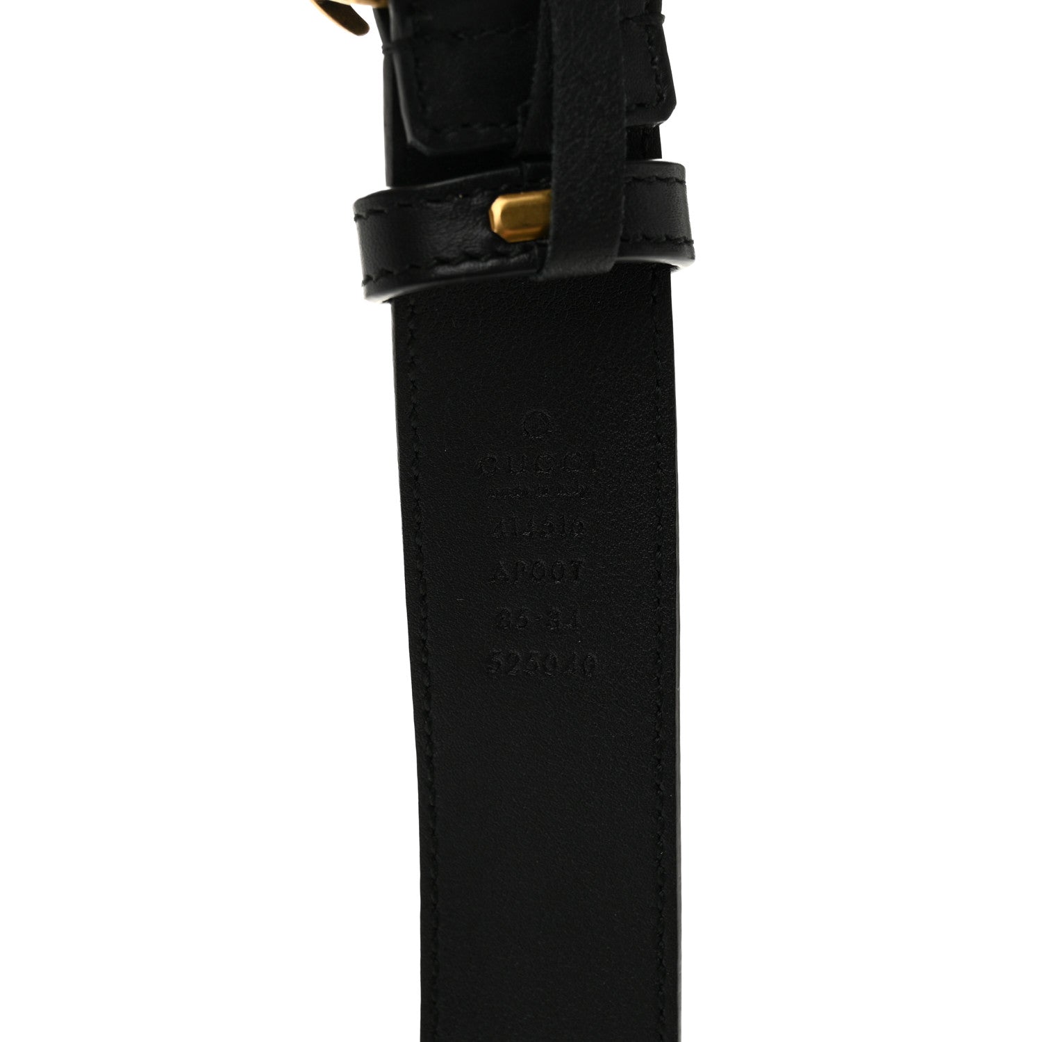 Gucci Calfskin Double G 30mm Belt 85 34 Black 3 of 5