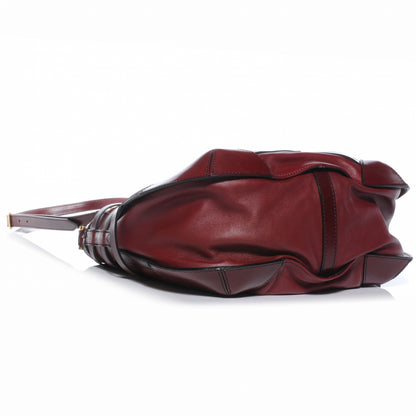 Burberry Lambskin Bridle Calfskin Small Dutton Hobo Claret Red 5 of 10