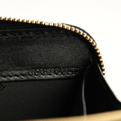 Burberry Haymarket Check Calfskin Elmore Zip Around Wallet Black 6 of 8
