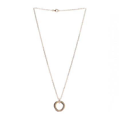 Cartier 18K Pink White Yellow Gold Diamond Trinity Pendant Necklace 3 of 5