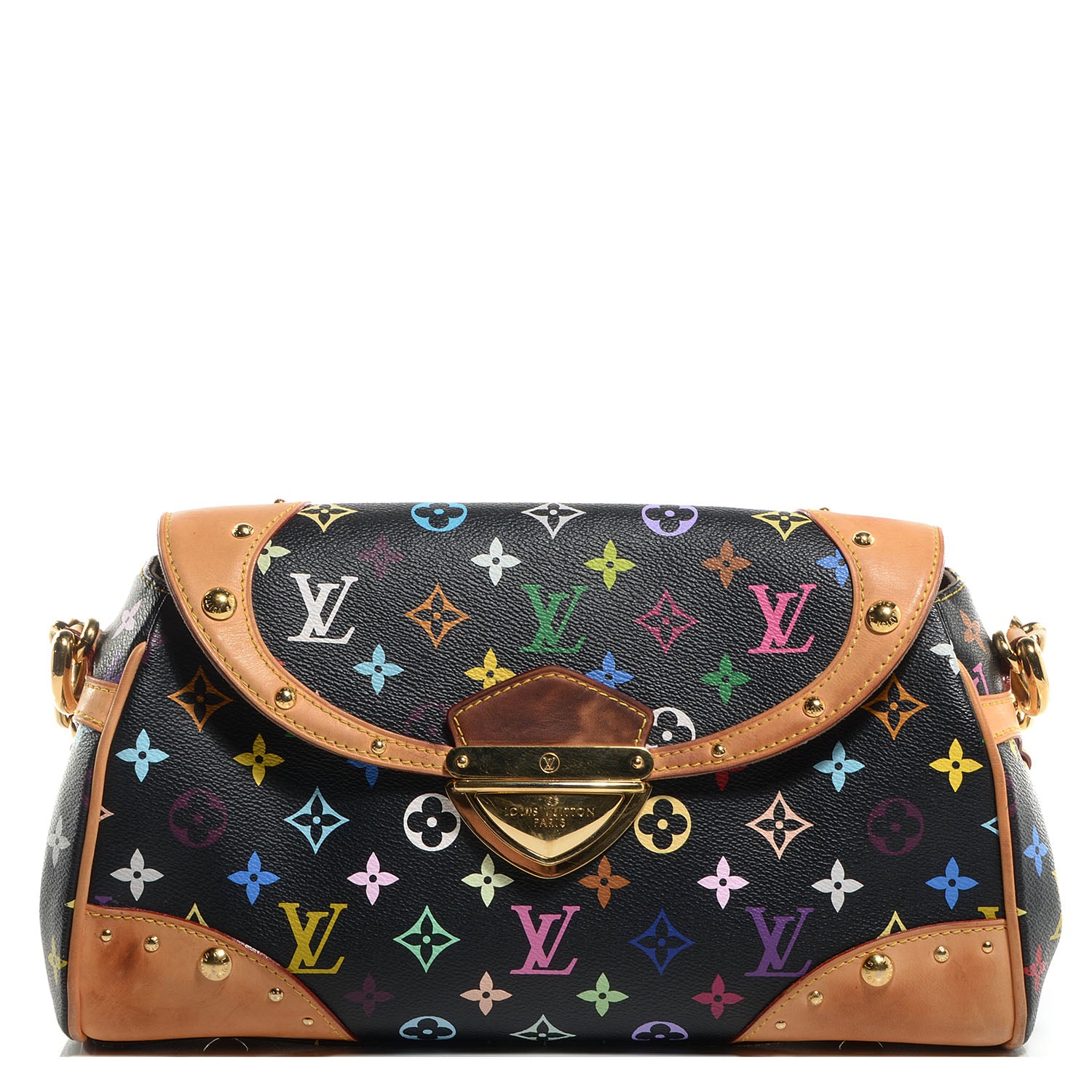 Louis Vuitton Monogram Multicolor Beverly MM Black 1 of 10