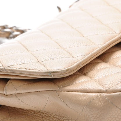 Chanel Caviar Quilted Medium Double Flap Beige Clair 10 of 19