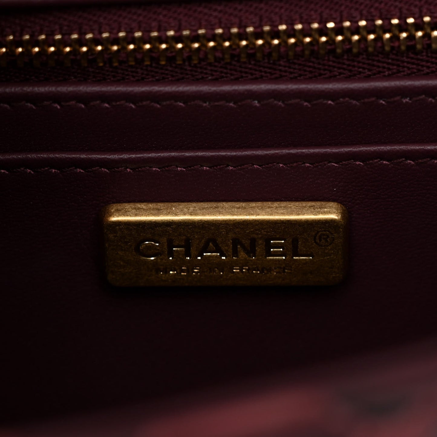 Snakeskin Mini Rectangular Flap Burgundy