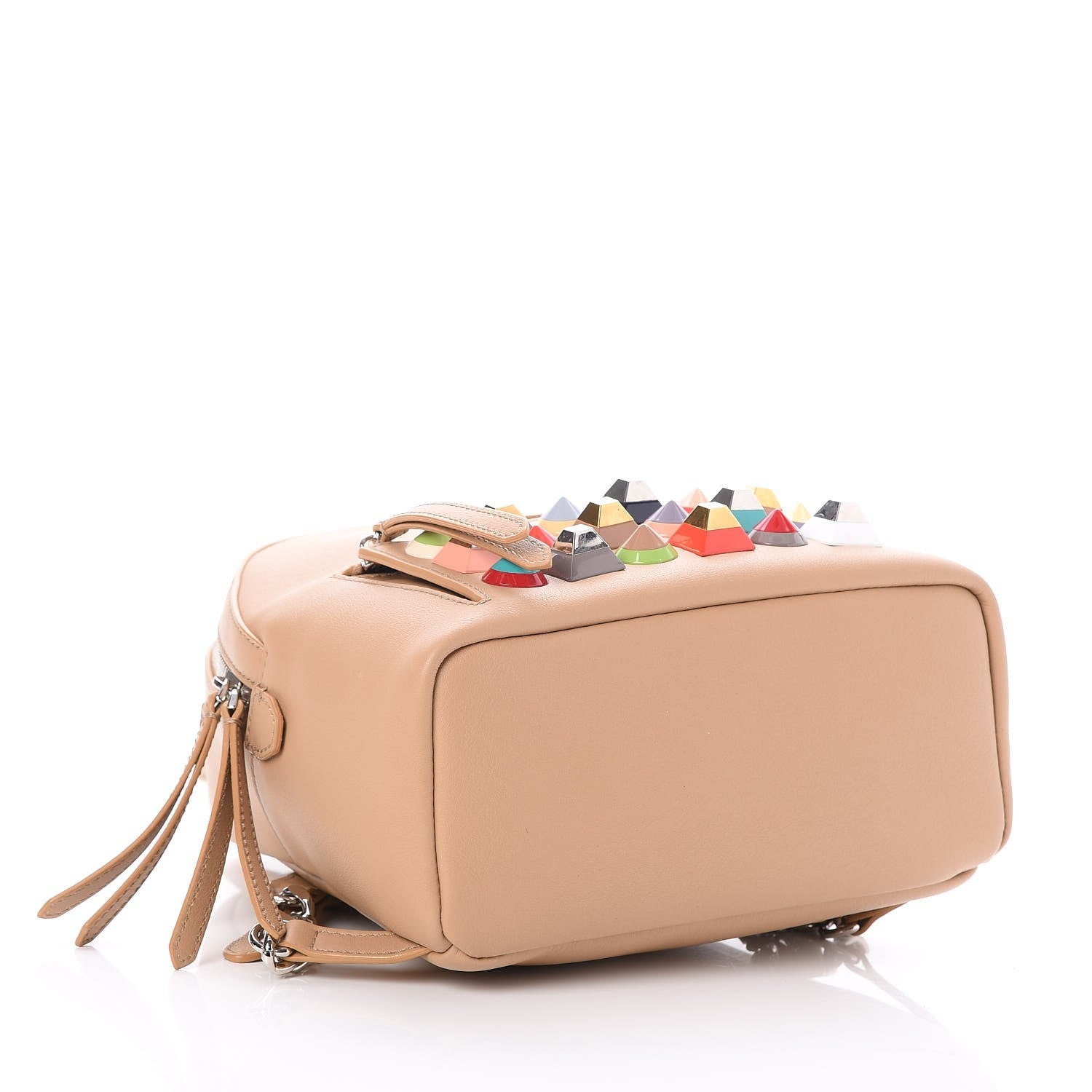 Fendi Vitello Dolce Studded Mini Backpack Cuoio Multicolor 4 of 7
