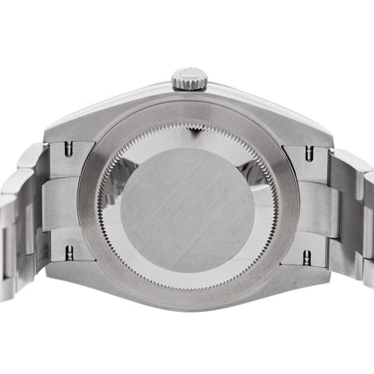 Rolex Stainless Steel 41mm Oyster Perpetual Wimbledon Datejust Watch Slate 126300 4 of 5