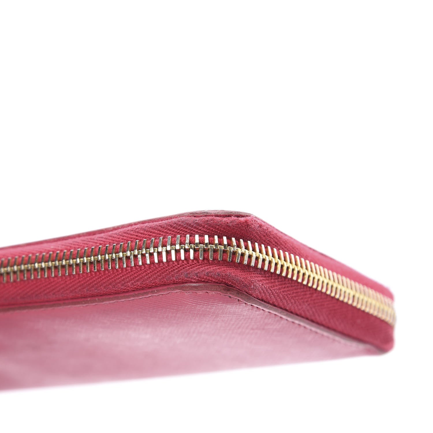 Prada Saffiano Zip Around Wallet Ibisco 7 of 10