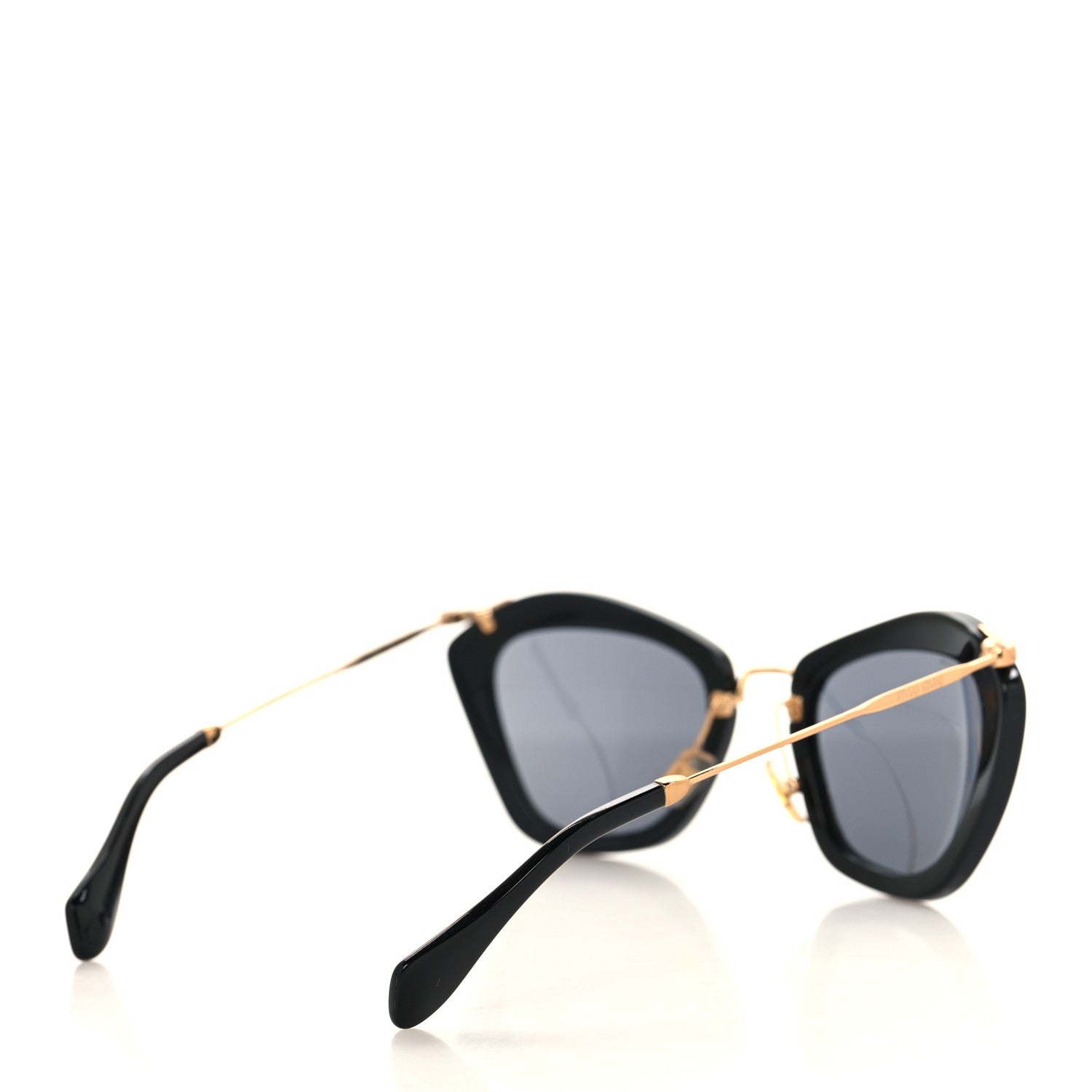 Miu Miu Acetate Metal Cat Eye Sunglasses SMU10N Black 4 of 7