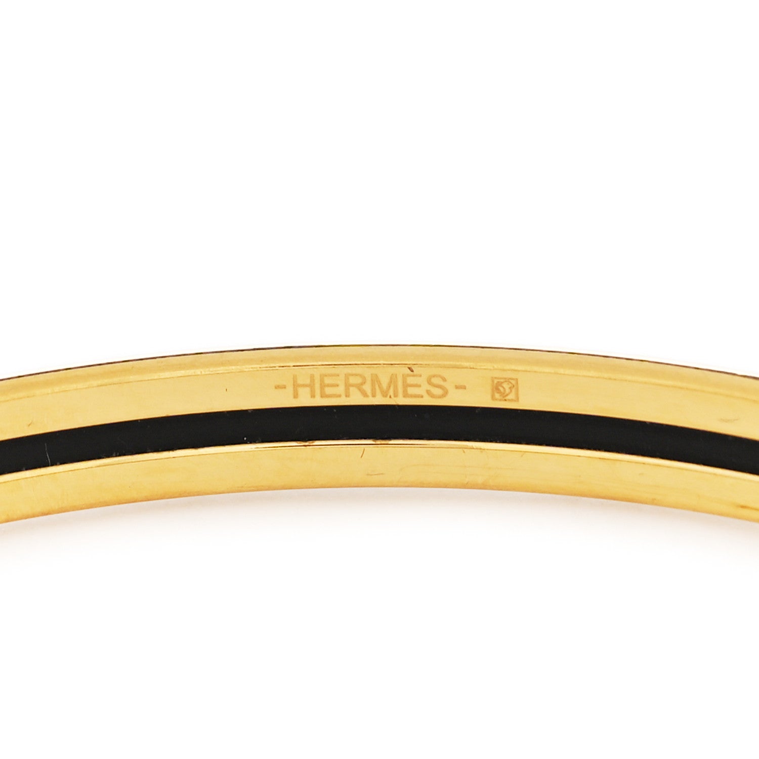 Hermes Enamel Printed Extra Narrow Bracelet 70 3 of 4