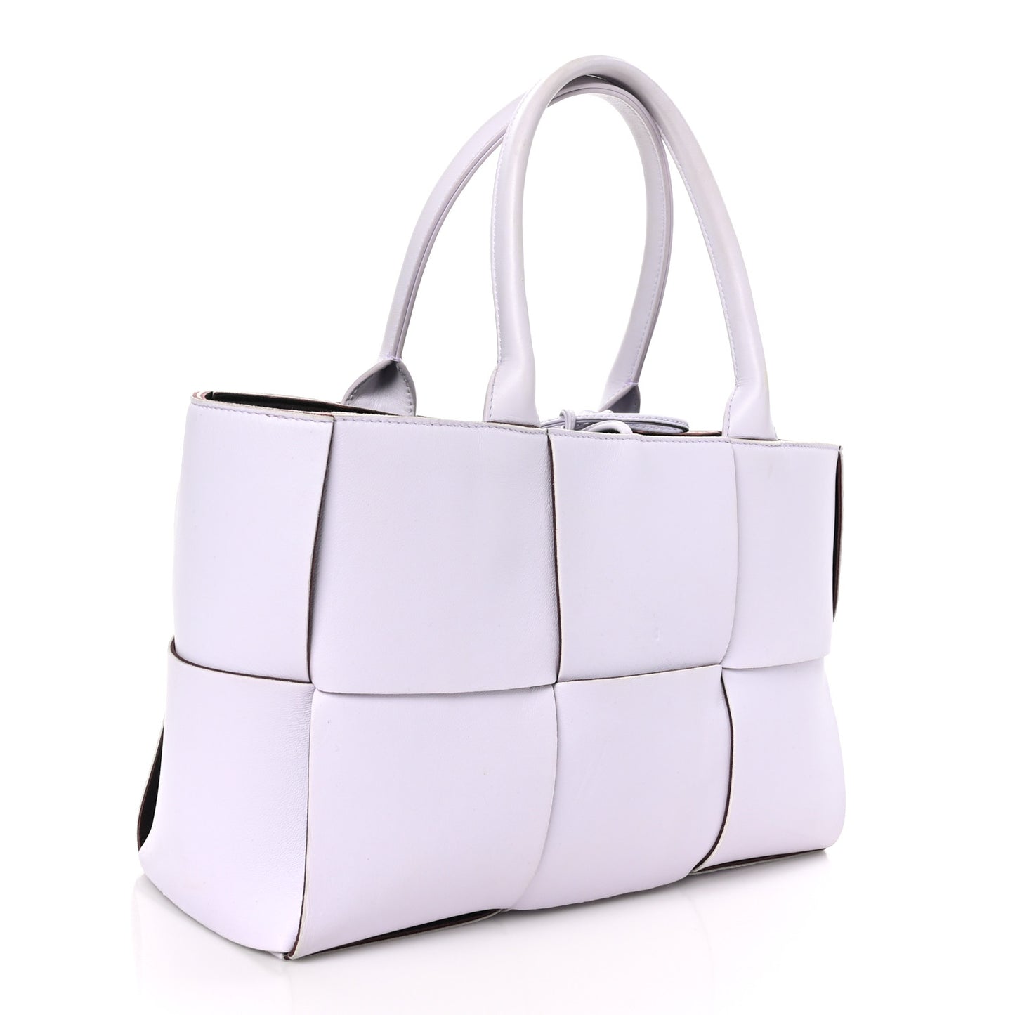 Nappa Maxi Intrecciato Small Arco Tote Mirth Washed Grape