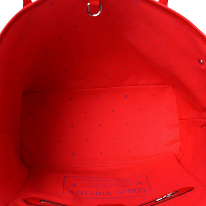 Louis Vuitton Monogram Escale Neverfull MM Rouge 5 of 10