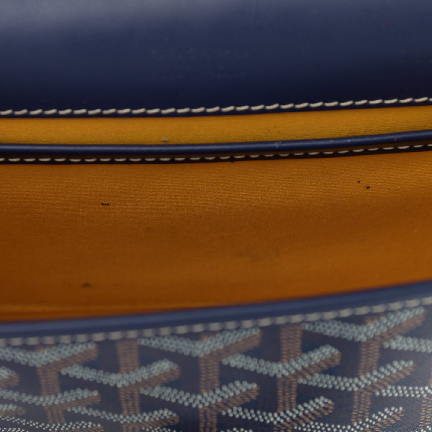 Goyardine Belvedere II PM Messenger Bag Navy