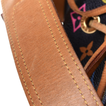 Louis Vuitton Monogram Multicolor Petit Noe Black 12 of 13