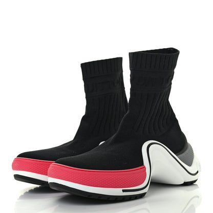 Louis Vuitton Stretch Textile LV Archlight Sneaker Boots 38 Fuchsia Black 6 of 19