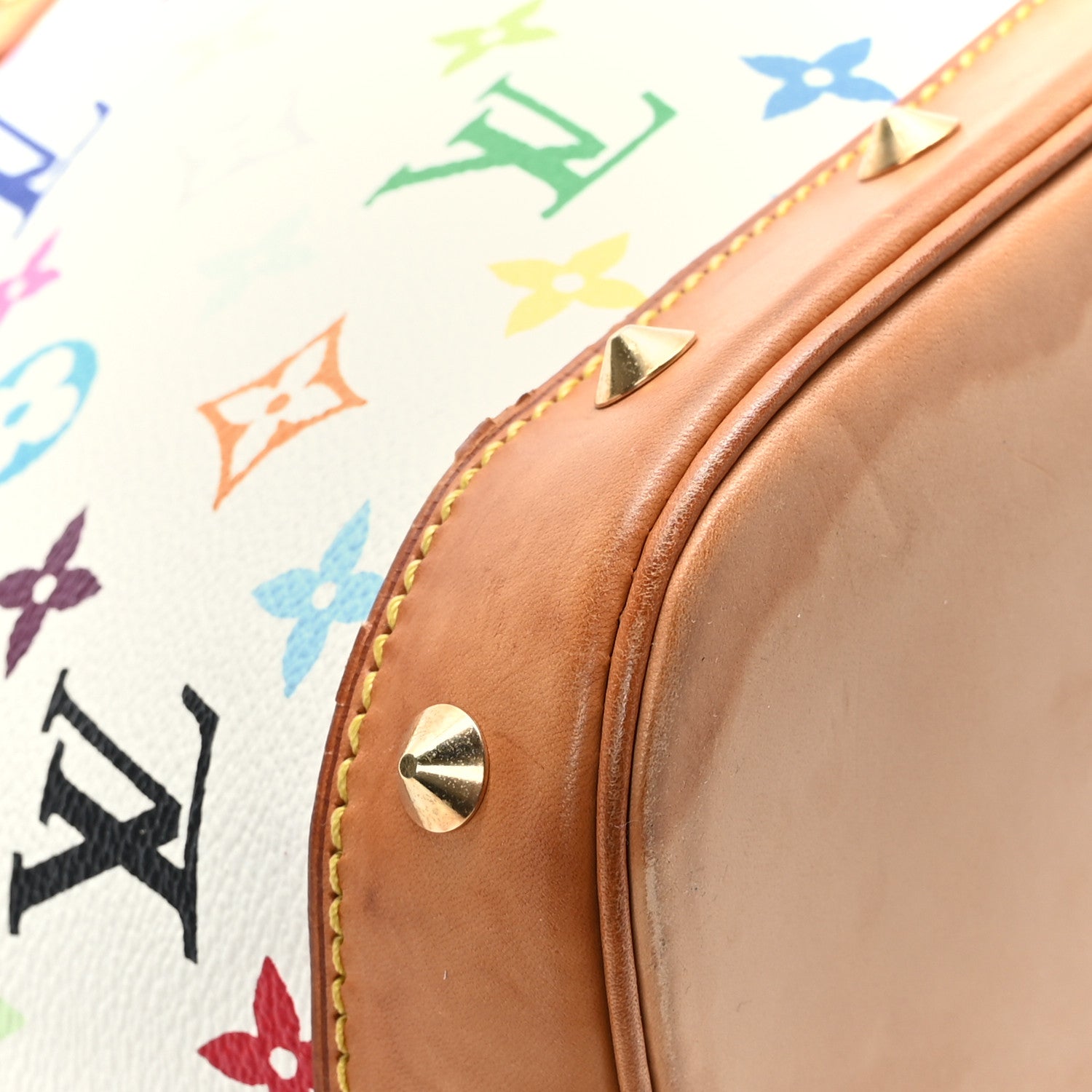 Louis Vuitton Monogram Multicolor Alma White 10 of 12
