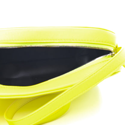 Balenciaga Calfskin Logo S Everyday Camera Bag Acid Green Black 5 of 9