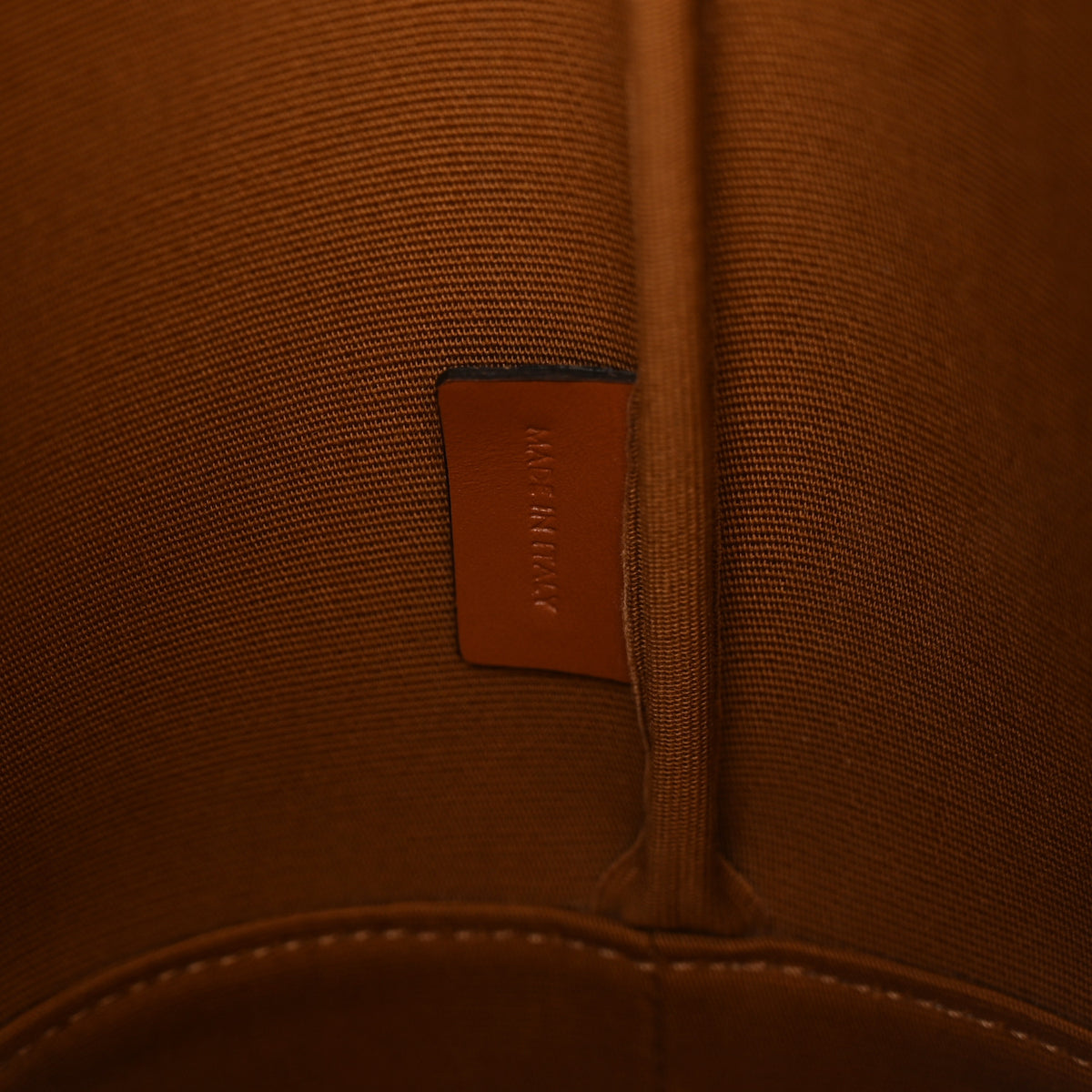 Celine Triomphe Canvas Calfskin Small Bucket Bag Tan 6 of 9