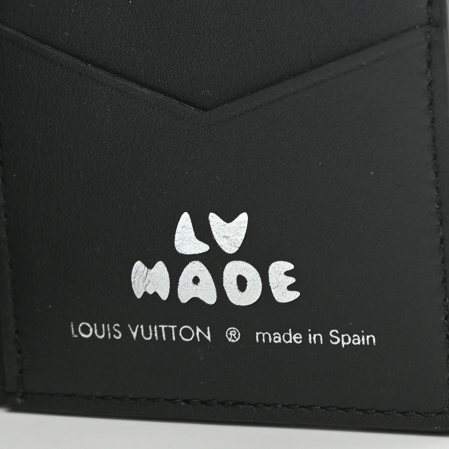 Louis Vuitton X NIGO Taurillon Monogram Denim Drip Pocket Organizer Black 6 of 7