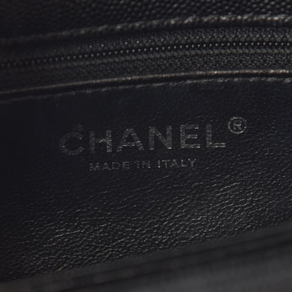 Chanel Caviar Lizard Embossed Quilted Mini Coco Handle Flap Black 5 of 9