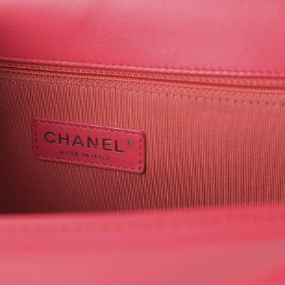 Chanel Patent Quilted Large Boy Flap Pink 7 of 9