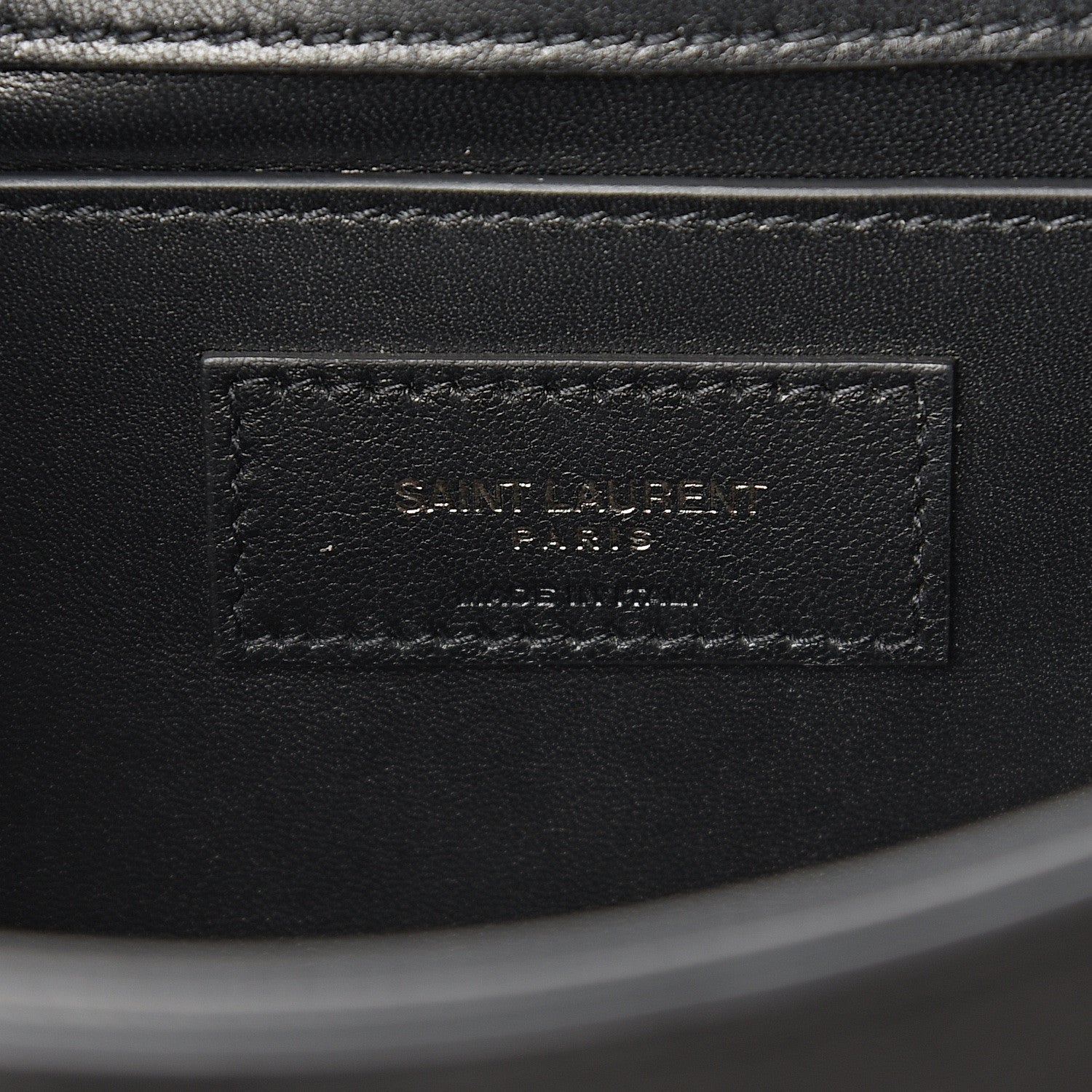Saint Laurent Suede Crystal Small Classic Monogram Kate Satchel Black 6 of 10