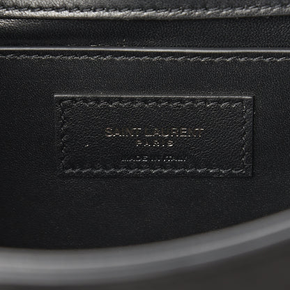 Saint Laurent Suede Crystal Small Classic Monogram Kate Satchel Black 6 of 10