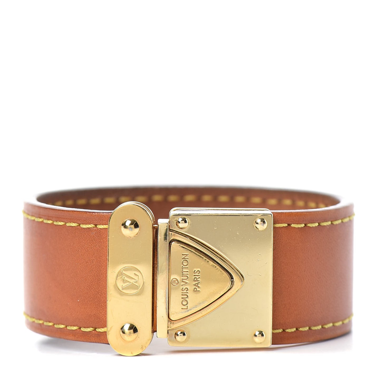 Calfskin M Lock Bracelet