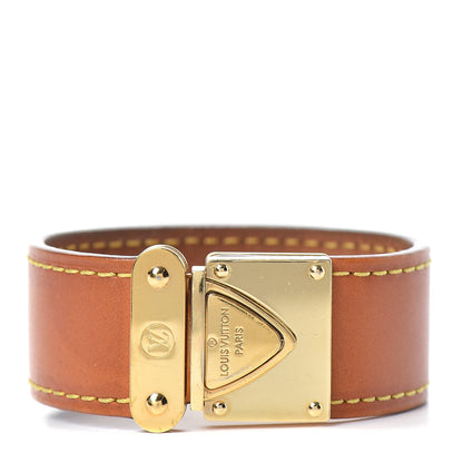 Louis Vuitton Calfskin M Lock Bracelet 1 of 4