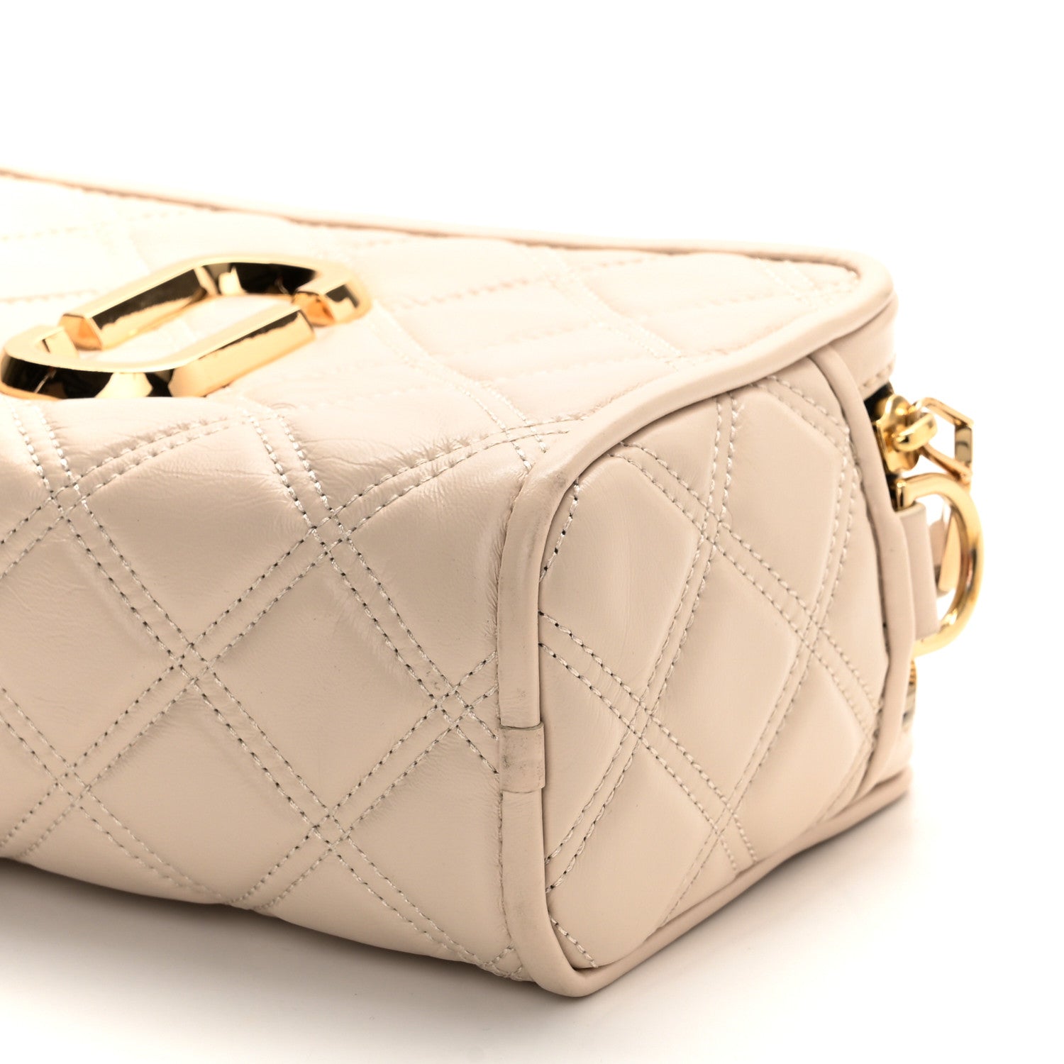 Marc Jacobs Calfskin Quilted The Softshot 21 Bag Ivory 11 of 11