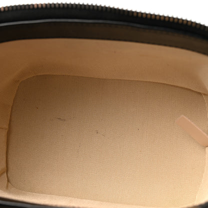 Chanel Calfskin Raffia Small Vanity Case Bag Black Beige 5 of 11
