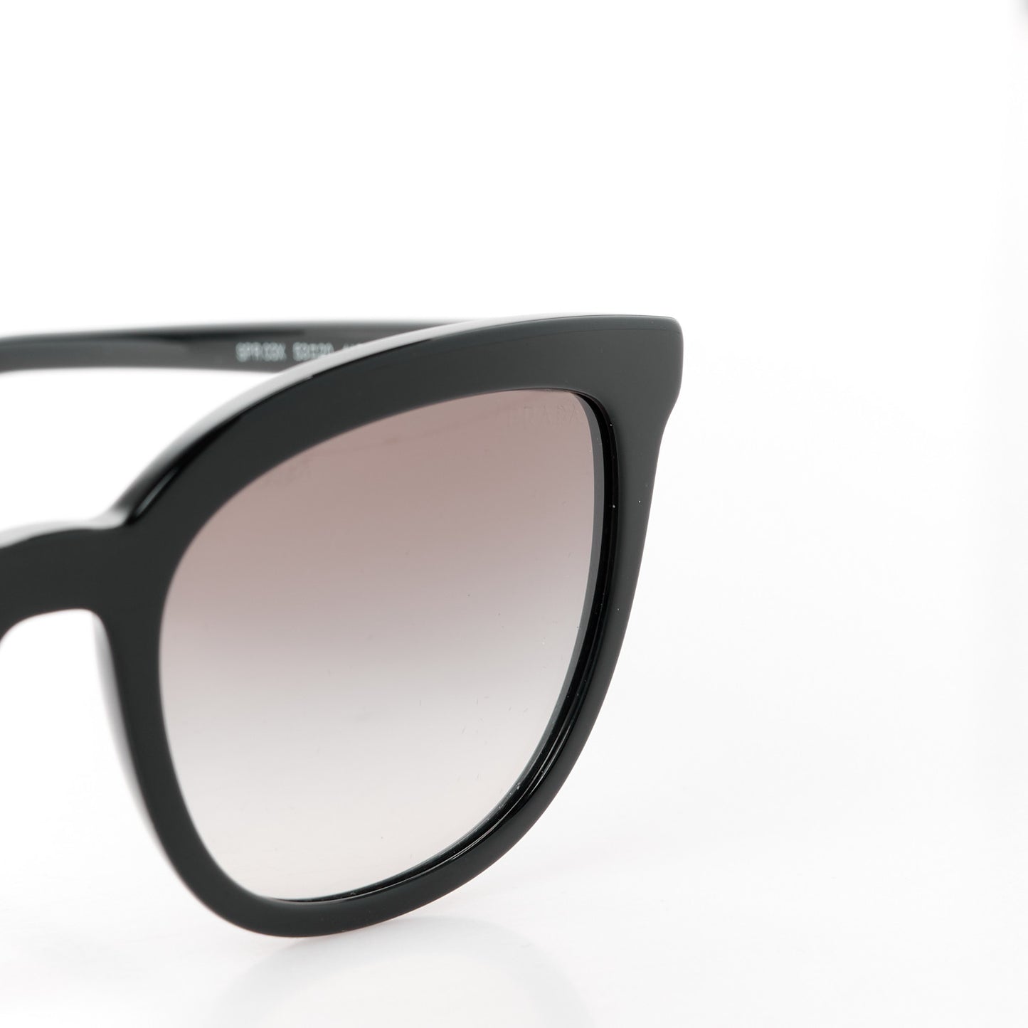 Acetate Pillow Cat Eye Sunglasses SPR 03X Black