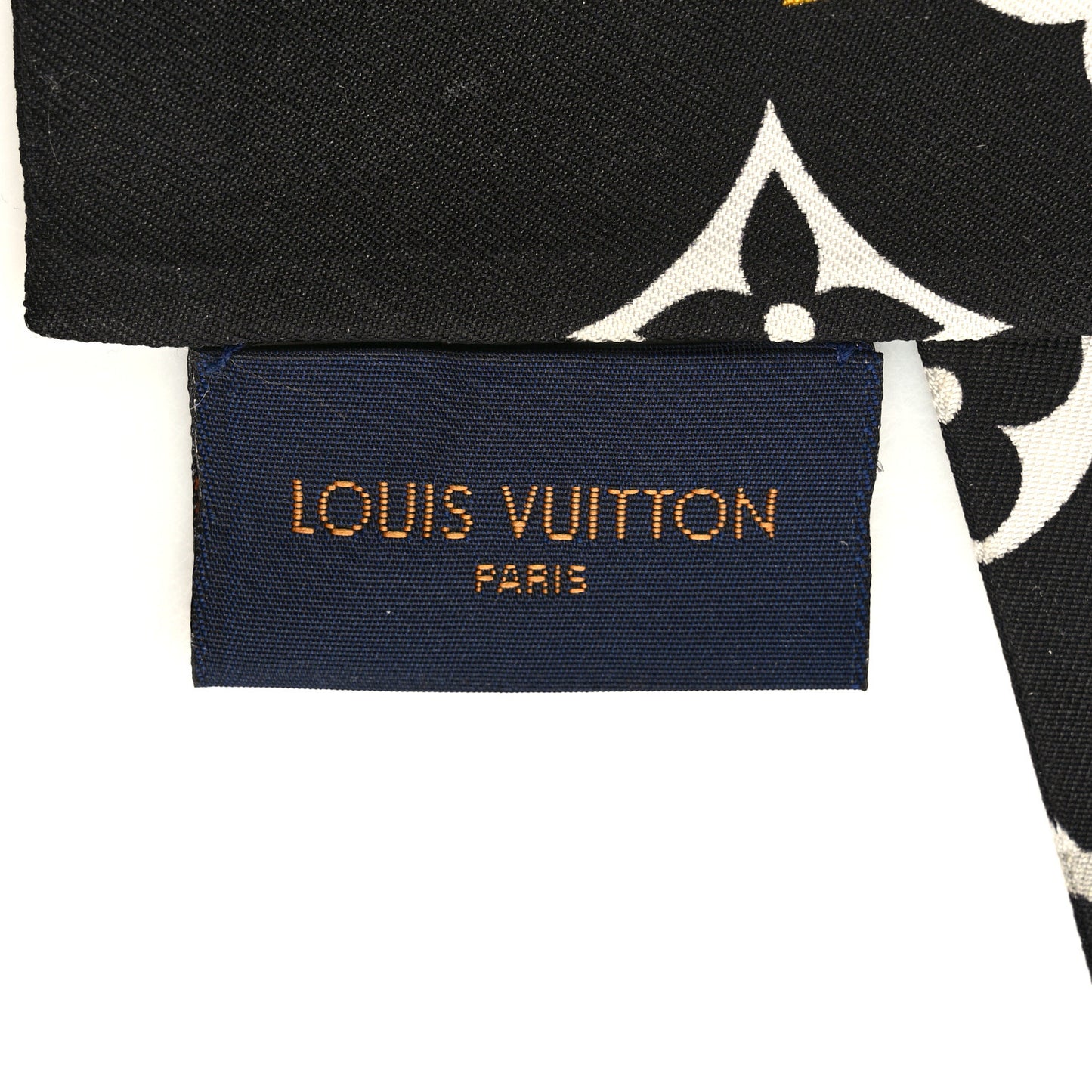Silk Monogram Confidential Bandeau Black