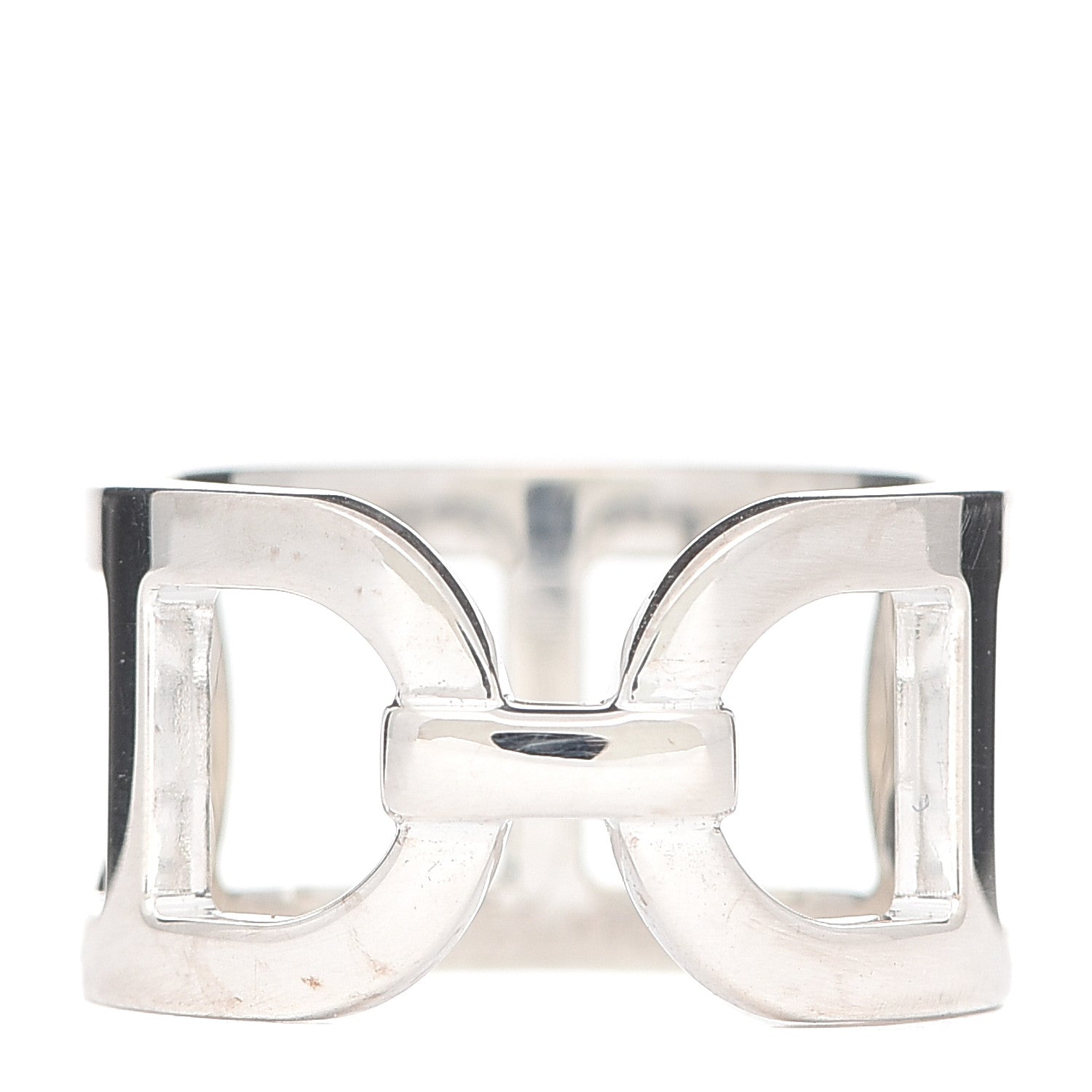 Hermes Sterling Silver MM Ever Chaine d'Ancre Ring 50 5.25 1 of 5