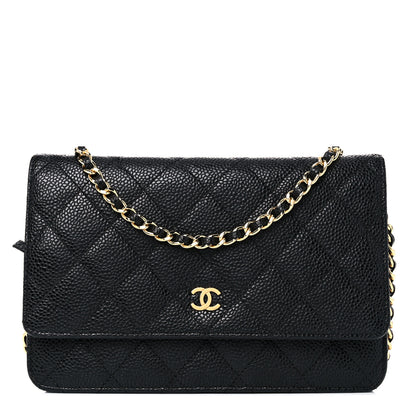 Chanel Caviar Quilted Wallet On Chain WOC Black 1 of 12