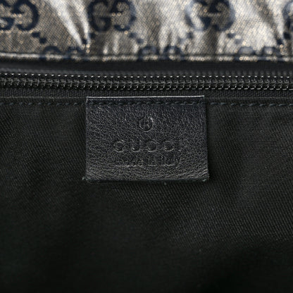 Gucci Crystal Monogram Large Bucket Tote Black 6 of 12