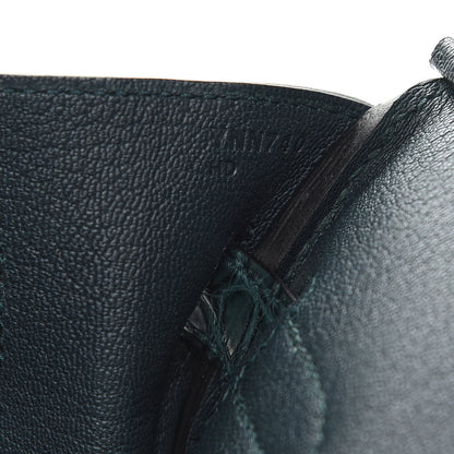 Hermes Togo Matte Alligator Birkin Touch 30 Vert Cypress 7 of 11