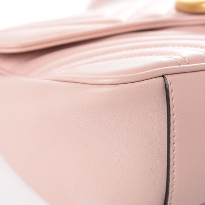 Gucci Calfskin Matelasse Small GG Marmont Shoulder Bag Perfect Pink 9 of 13